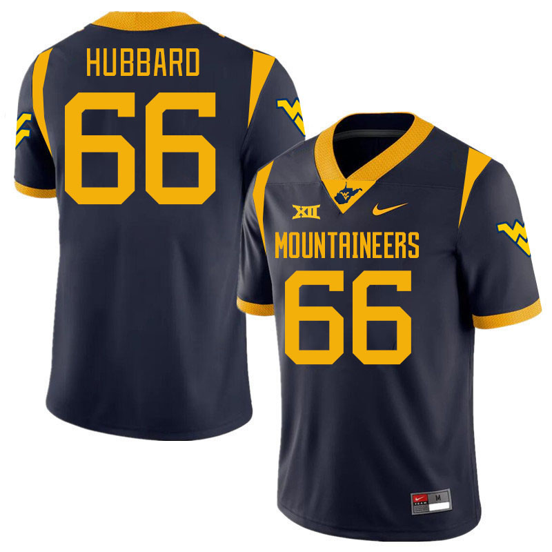 Men #66 Ja'Quay Hubbard West Virginia Mountaineers College 2024 New Uniforms Football Jerseys Stitch